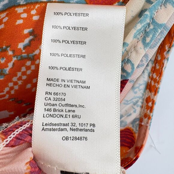 NWT Free People Tied To You Patchwork Boho Tank Top Sz XS Floral V-Neck Festival - Picture 10 of 11